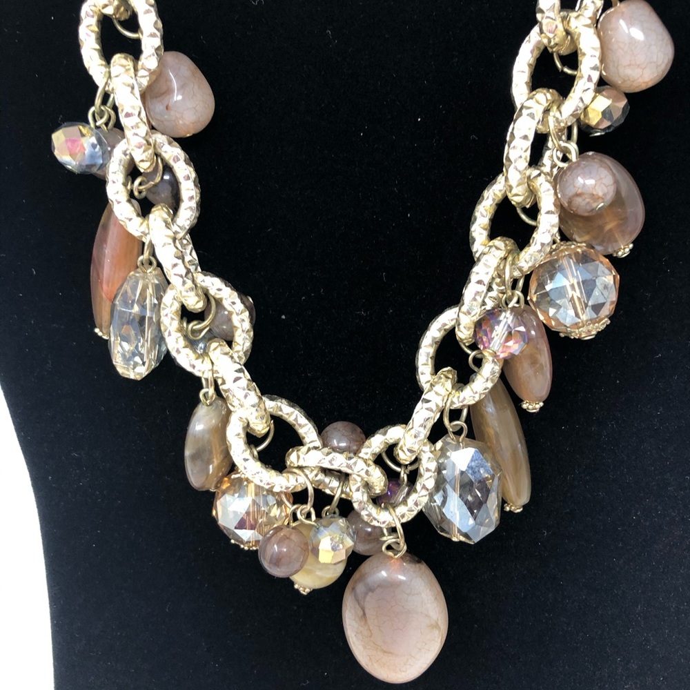 Gold Link Necklace & Bracelet Set